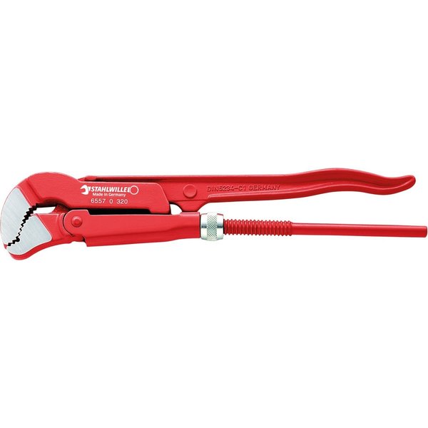 Stahlwille Tools S-shaped Swedish pattern wrench Size2 L.560mm max.jaw opening 70mm head red lacquered 65570535